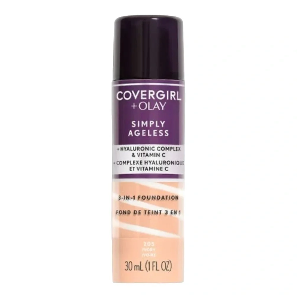 Simply Ageless + Olay Liquid Foundation |